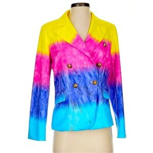 Lioness Tye Dye Palermo Blazer Double Breasted Jacket Coat -XL⭐️